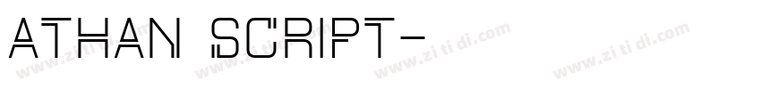 Athan Script字体转换
